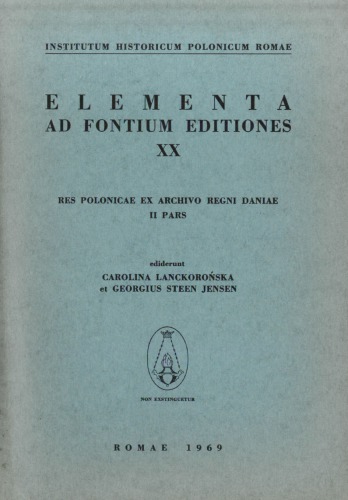 Res Polonicae ex Archivo Regni Daniae, II pars