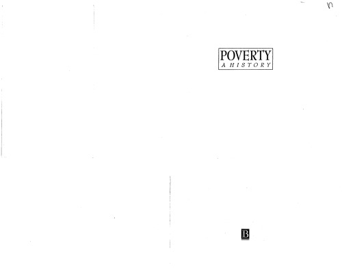 Poverty: a history