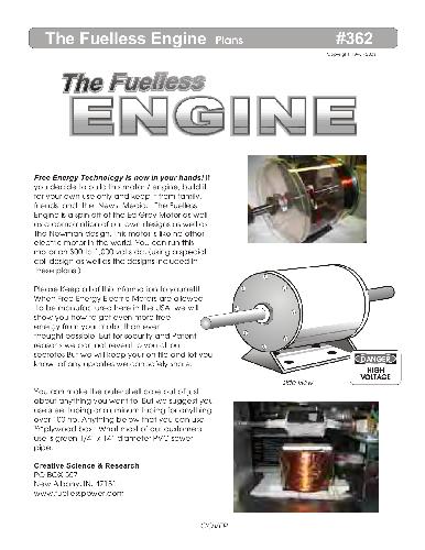 Fuelless Engine 1-50Hp