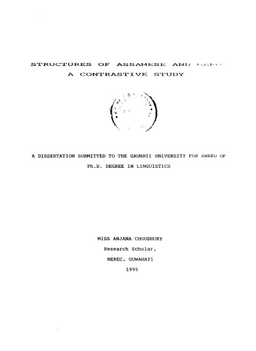 Structures of Assamese and Garo: a contrastive study