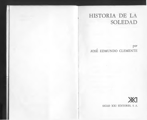 Historia de la soledad