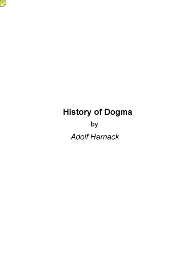 History of Dogma