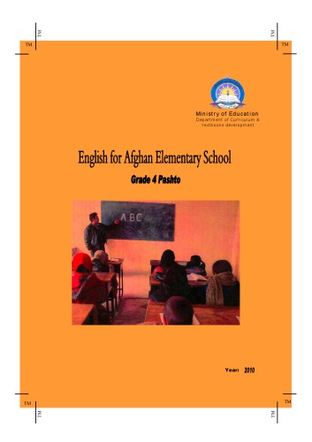 English for Afghan Elementary School. Grade 4 Pashto