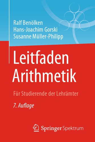 Leitfaden Arithmetik: für studierende der lehrämter