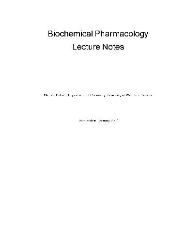 Biochemical Pharmacology. Lecture Notes