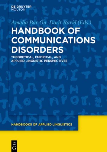 Handbook of Communications Disorders