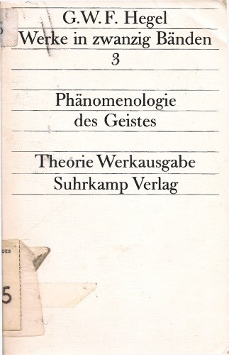 Phänomenologie des Geistes