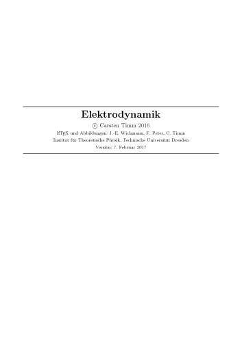 Elektrodynamik