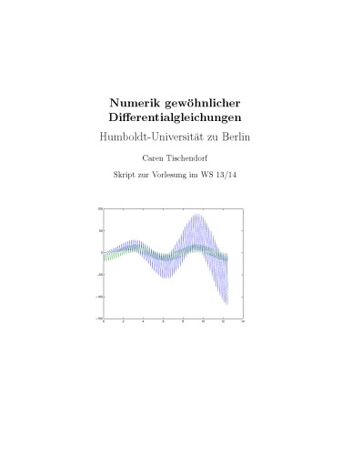 Numerik gewöhnlicher Differentialgleichungen