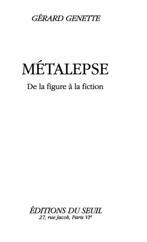 Métalepse : De la figure à la fiction