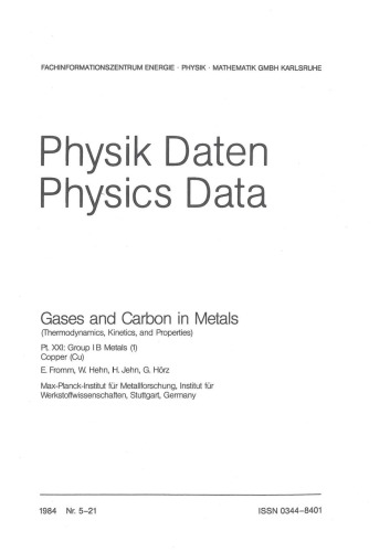 Gases and Carbon in Metals