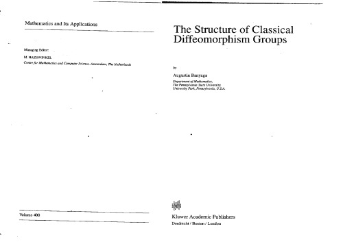 Structure of Classical Diffeomorphism Groups