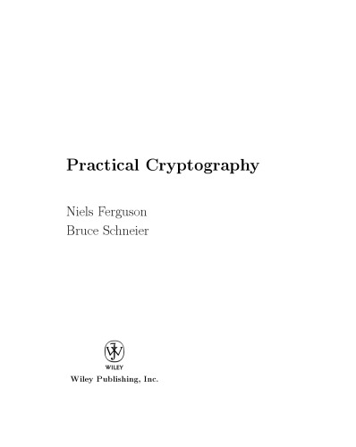 Practical cryptography