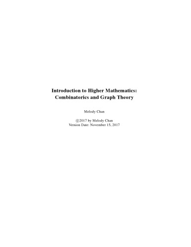 Introduction to Higher Mathematics: Combinatorics and Graph Theory [lecture notes]