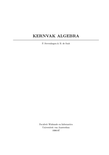 Elliptic curves (kernvak algebra)