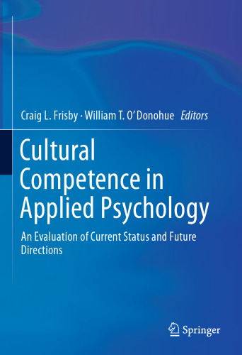 Cultural Competence in Applied Psychology