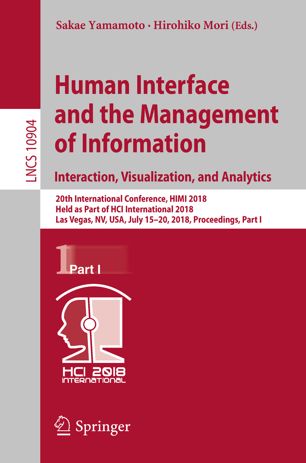 Human Interface and the Management of Information. Interaction, Visualization, and Analytics