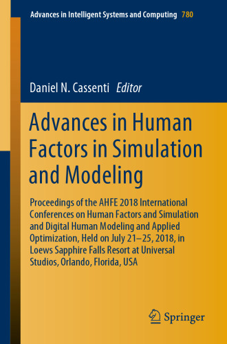 Advances in Human Factors in Simulation and Modeling