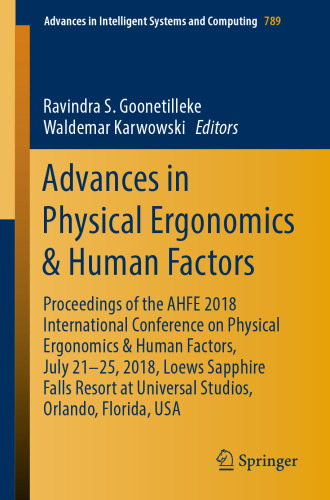 Advances in Physical Ergonomics & Human Factors