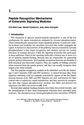 Transmembrane Signaling Protocols