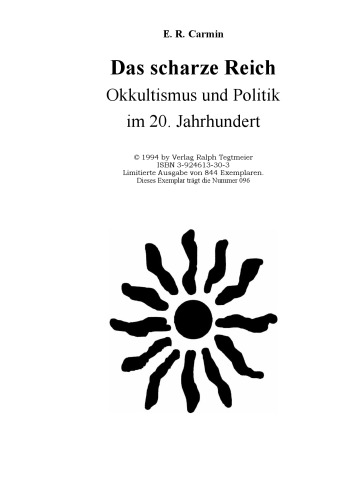 Das schwarze Reich : Okkultismus und Politik im 20. Jahrhundert