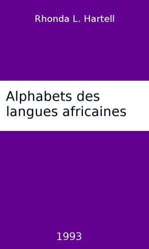 Alphabets des langues africaines