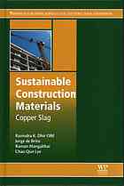 Sustainable construction materials : copper slag