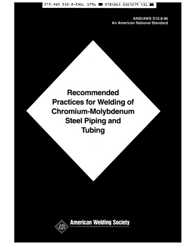 Recommended Practice for welding of austentic piping and tubing