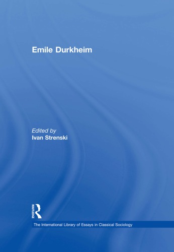 Emile Durkheim.