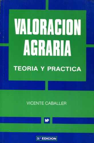 Valoracion agraria : teoría y práctica