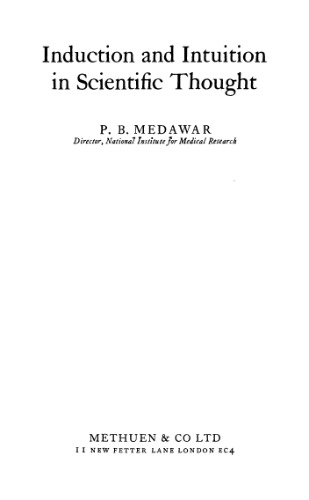 Induction and Intuition in Scientific Thought