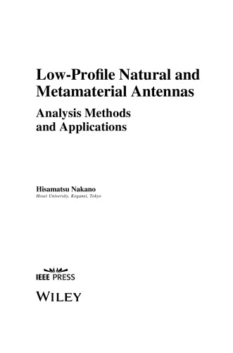 Low-Profile Natural and Metamaterial Antennas