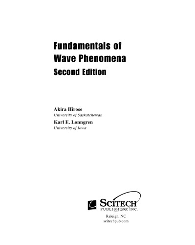 Fundamentals of Wave Phenomena