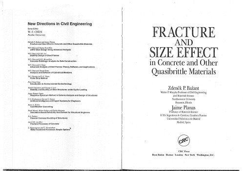 Fracture and Size Effect in Concrete and Other Quasibrittle Materials