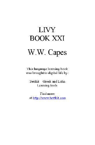 Livy book XXI