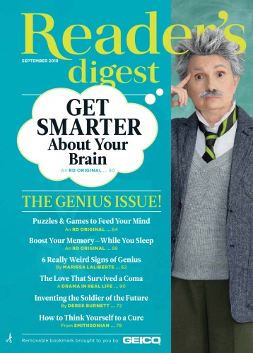 Reader’s Digest USA September 2018 - Issue´s topic: Get Smarter about your Brain - The Genius Issue