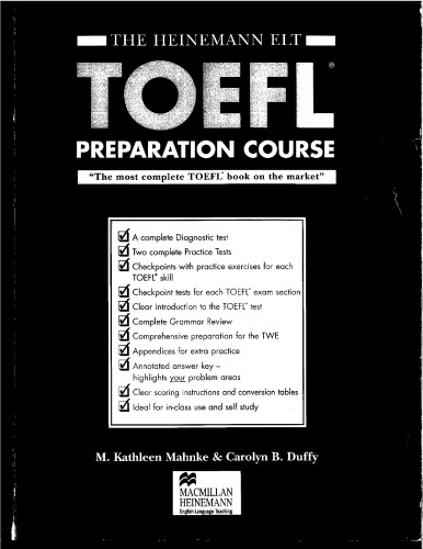 the heinemann elt toefl preparation course