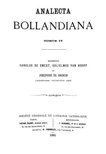 Analecta Bollandiana