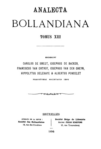 Analecta Bollandiana