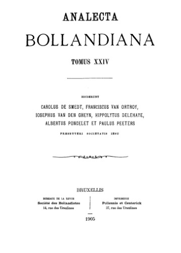 Analecta Bollandiana