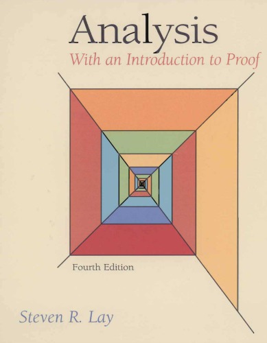 Analysis: With an Introduction to Proof