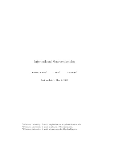 International Macroeconomics