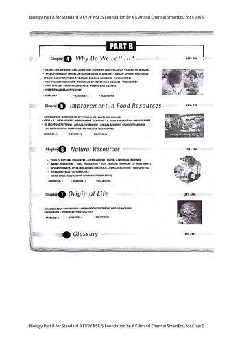 Biology Part B for Standard 9