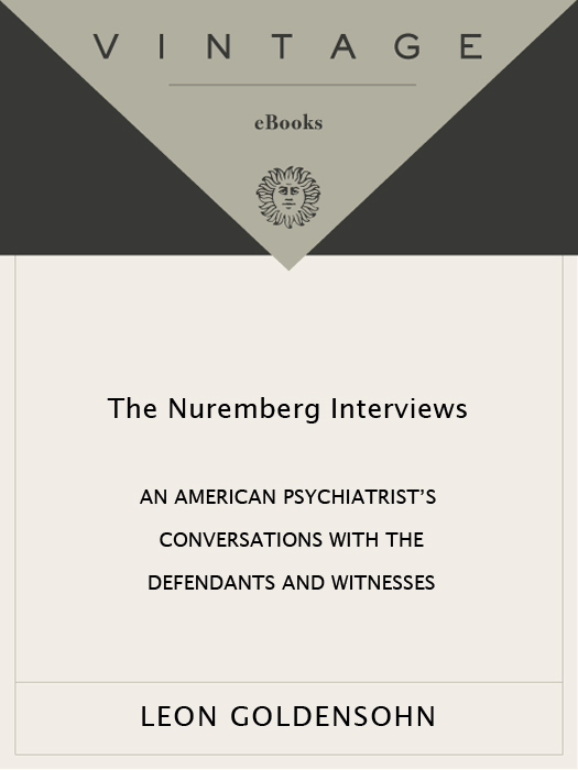 The Nuremberg interviews