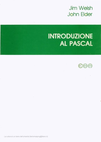 Introduzione al Pascal