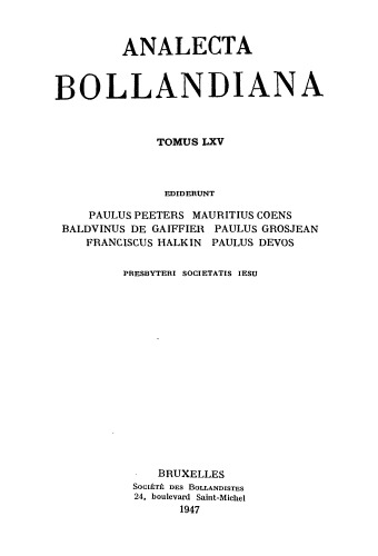 Analecta Bollandiana