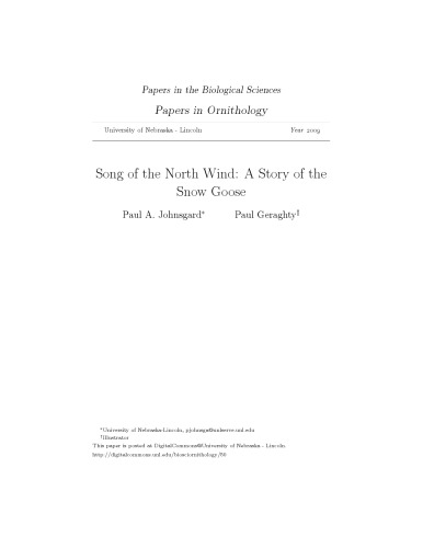 Song of the North Wind: A Story of the Snow Goose