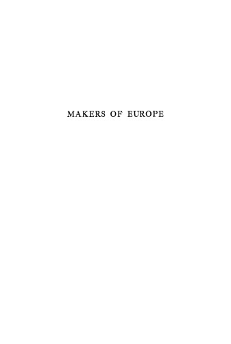 Makers of Europe: being the James Henry Morgan lectures in Dickinson college for 1930