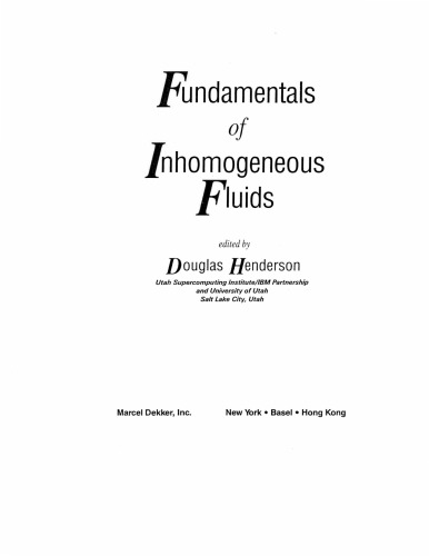 Fundamentals of inhomogeneous fluids