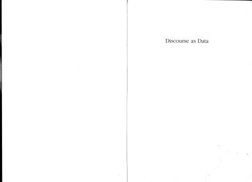 Discourse as data: A guide for analysis